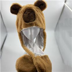Capybara anime plush hat ears move and glow