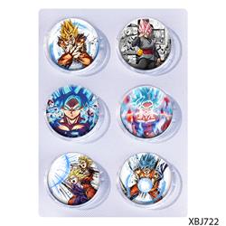 Dragon ball anime pin 6pcs a set 25mm