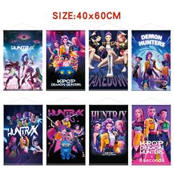 Kpop demon hunters anime wallscroll 40*60cm