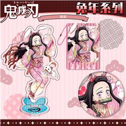 Demon slayer kimets anime standing plate set