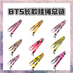 BTS anime lanyard phonestrap