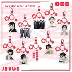 BTS anime keychain