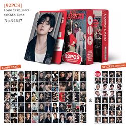 BTS anime lomo cards price for a set of 92 pcs