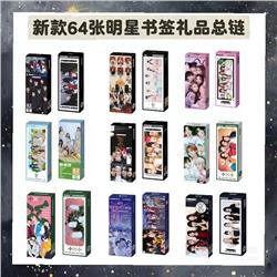 black pink anime bookmark