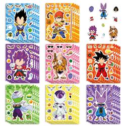 Dragon ball anime stickers 8pcs a set