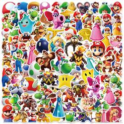 Super Mario anime waterproof stickers 100pcs a set