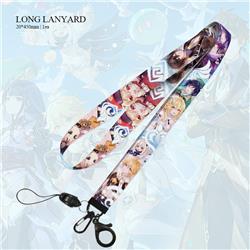 Genshin Impact anime lanyard phonestrap 5pcs a set