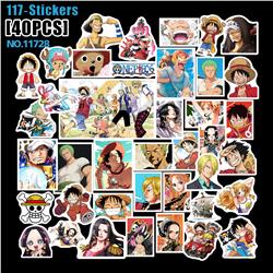 One Piece anime stickers 40pcs a set 2 pcs