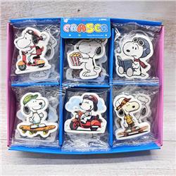 Snoopy anime eraser 36pcs a set