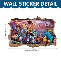 Toy story anime 3D stickers