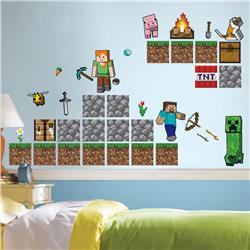 Minecraft anime 3D stickers  90*30cm