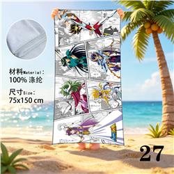Yu Gi Oh anime beach towel