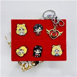 Sailor Moon Crystal anime pin set