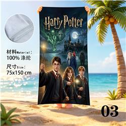 Harry Potter anime beach towel