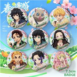 Demon slayer kimets anime pin 75mm