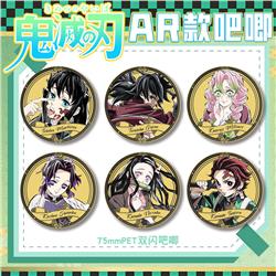Demon slayer kimets anime pin 75mm