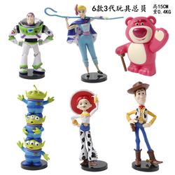 Toy story anime figure 15cm 6pcs a set
