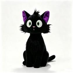 Gatto nero anime plush doll 25cm