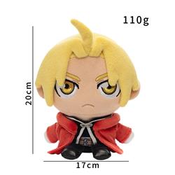 Fullmetal alchemist anime plush doll 20cm