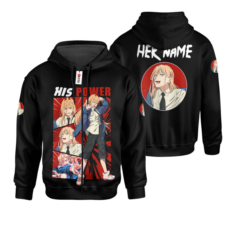 chainsaw man anime hoodie