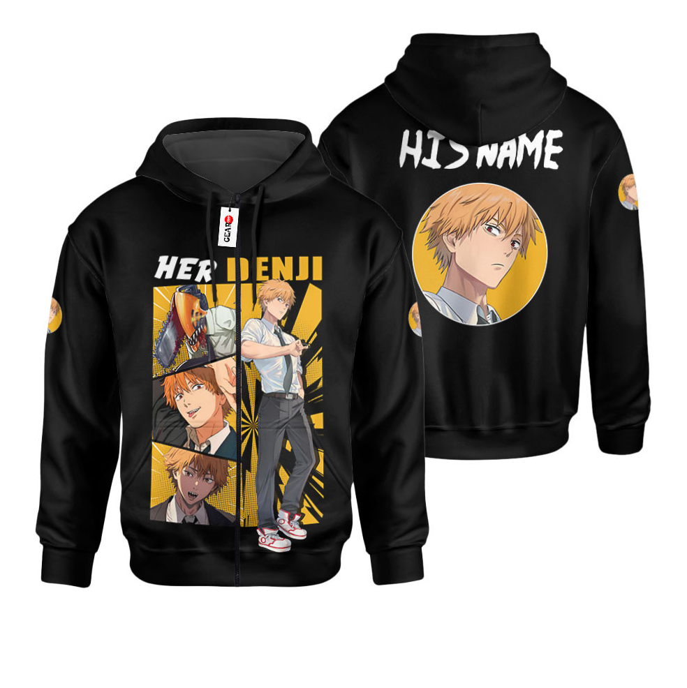 chainsaw man anime hoodie