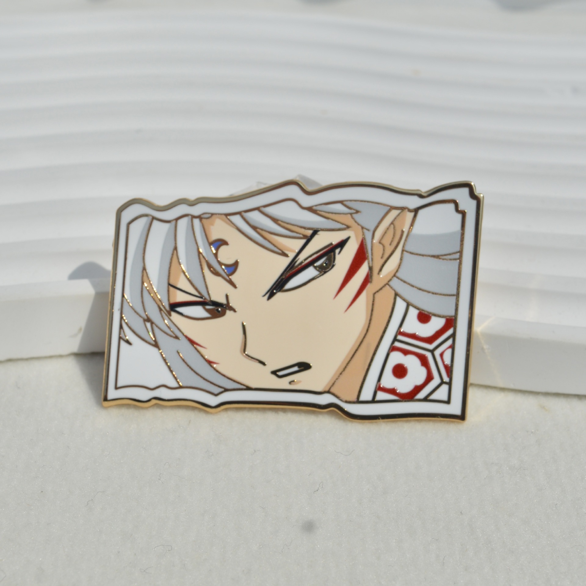 Inuyasha anime pin 50mm 80*71.2*2mm 5pcs a set