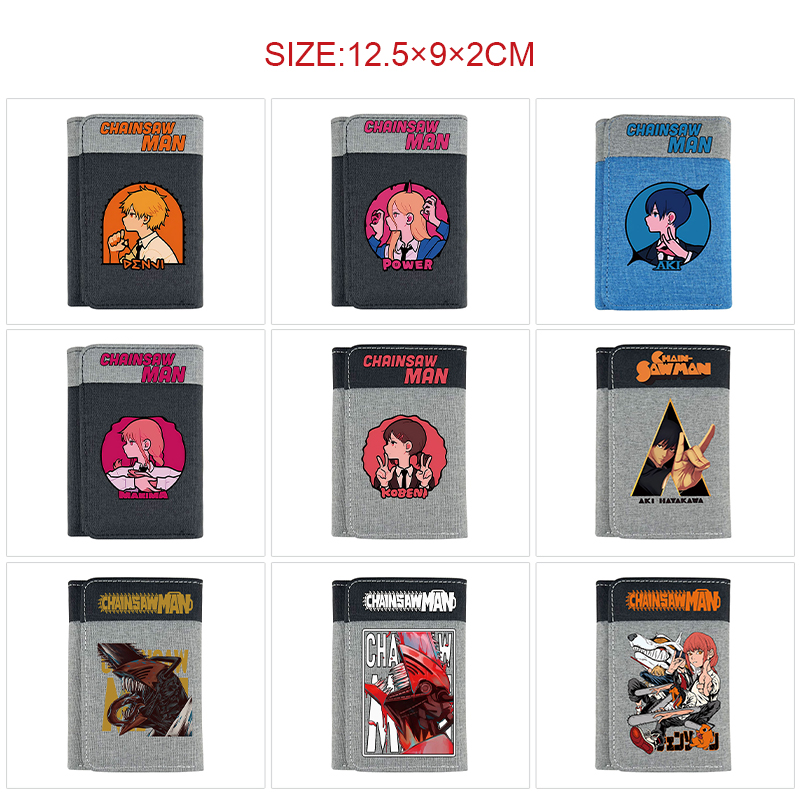 chainsaw man anime wallet