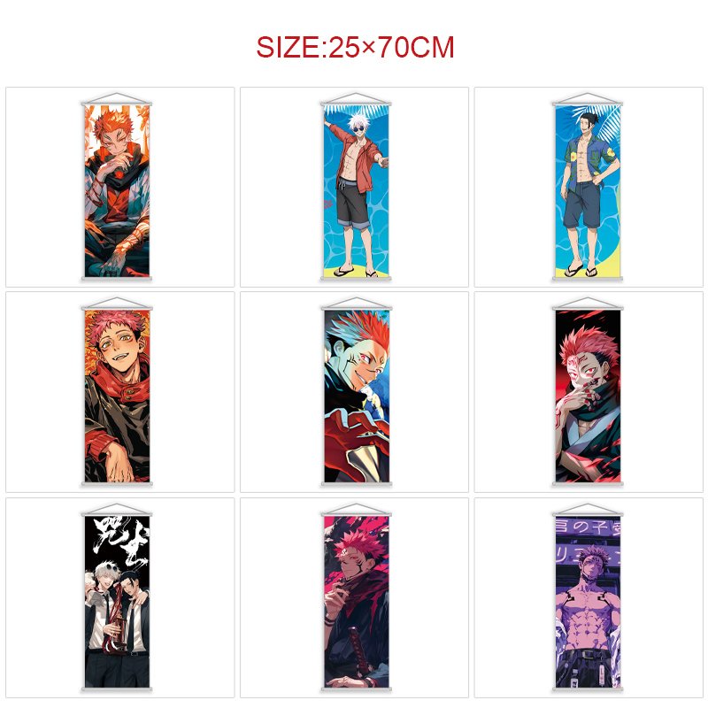 Jujutsu Kaisen anime wallscroll 25*70cm price for 5 pcs
