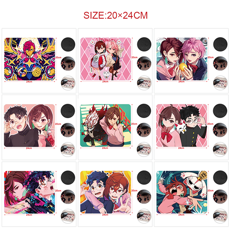 dandadan anime Mouse pad 24*20cm 5pcs a set