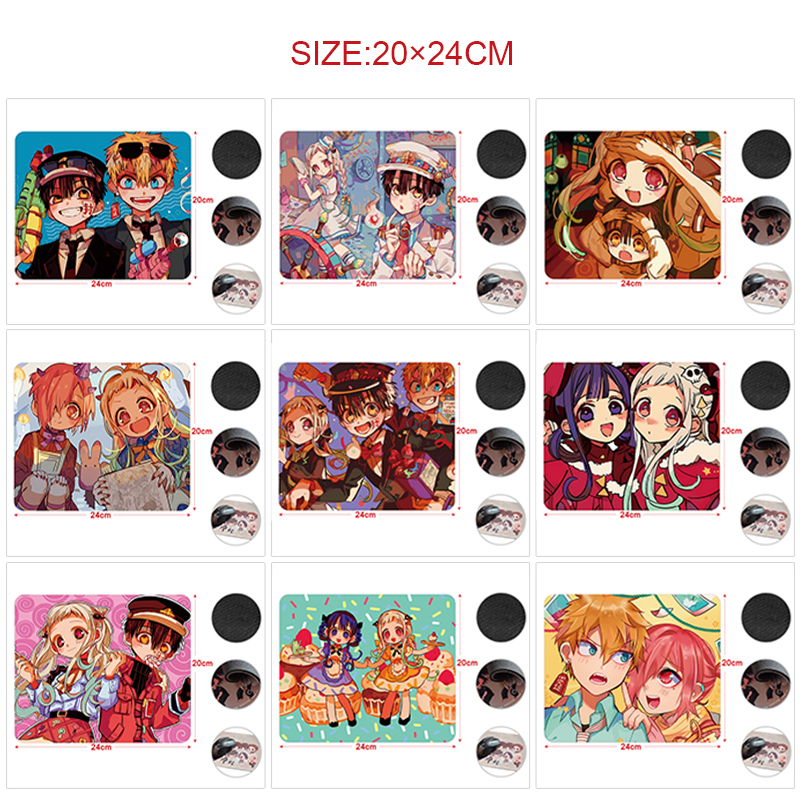 Toilet-bound hanako-kun anime Mouse pad 24*20cm 5pcs a set
