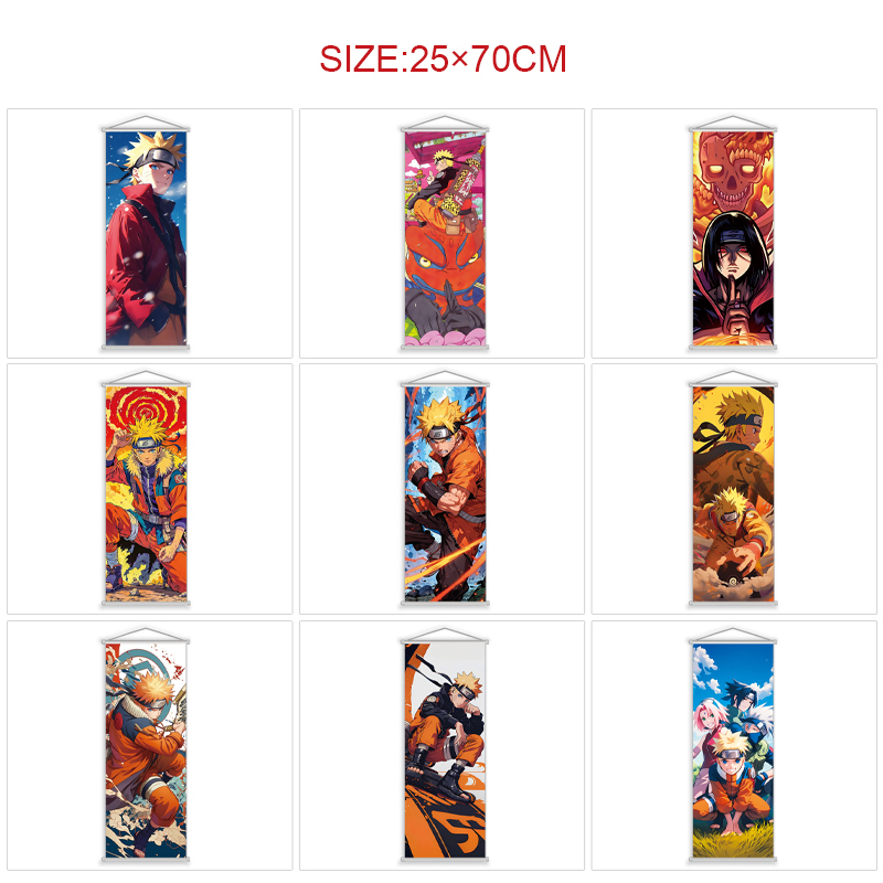Naruto anime wallscroll 25*70cm price for 5 pcs