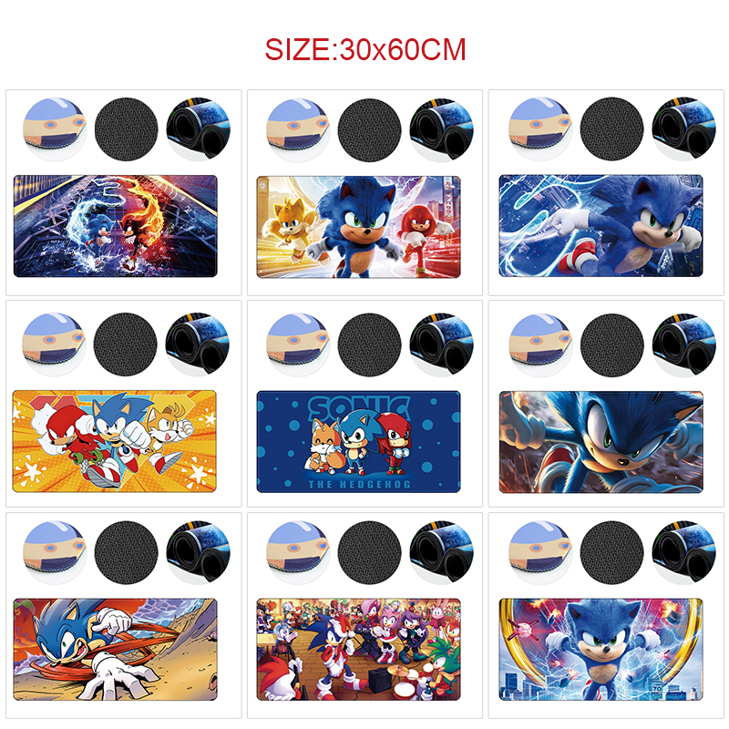 Sonic anime Mouse pad 60*30cm