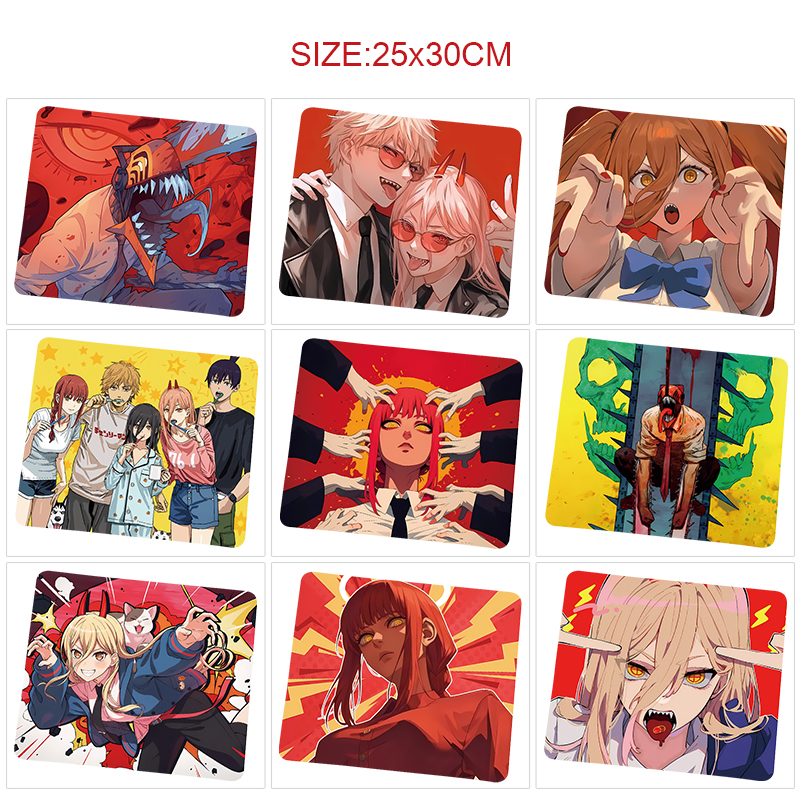 chainsaw man anime Mouse pad 25*30cm