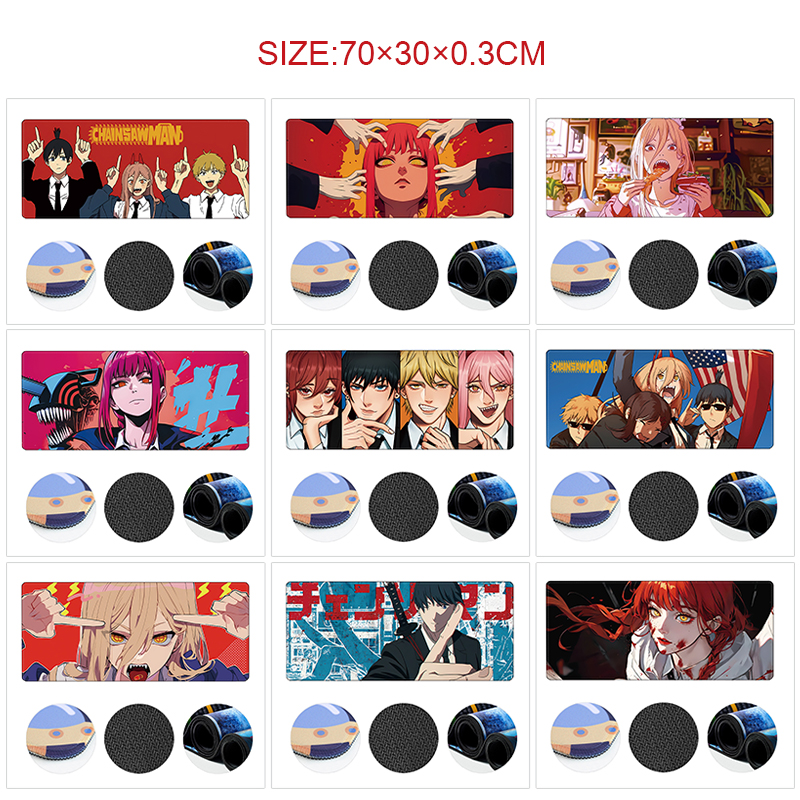 chainsaw man anime Mouse pad 70*30cm
