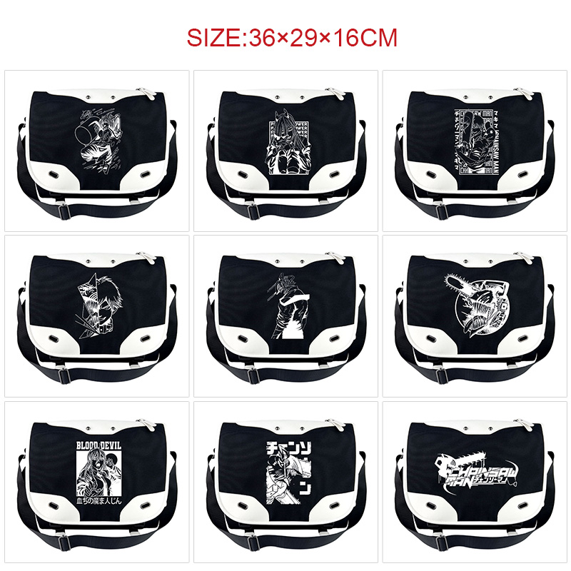 chainsaw man anime shoulder bag