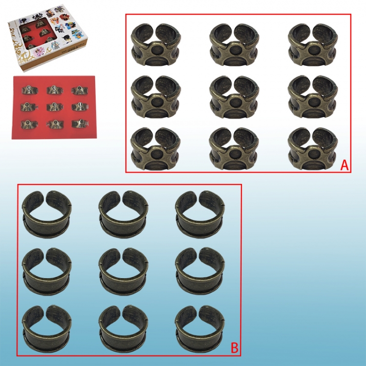 Solo Leveling anime rings 9pcs a set