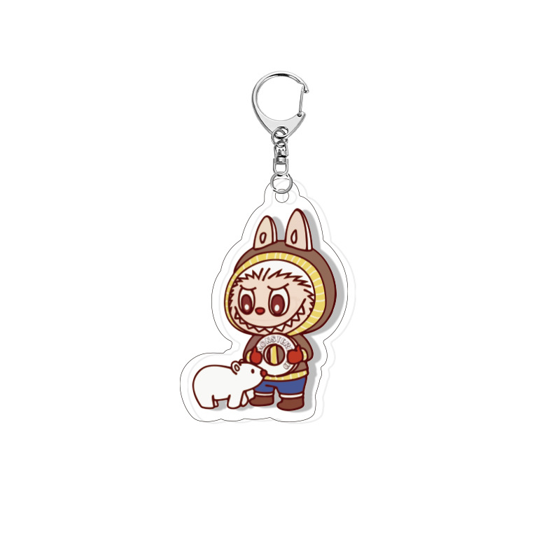 Labubu anime keychain