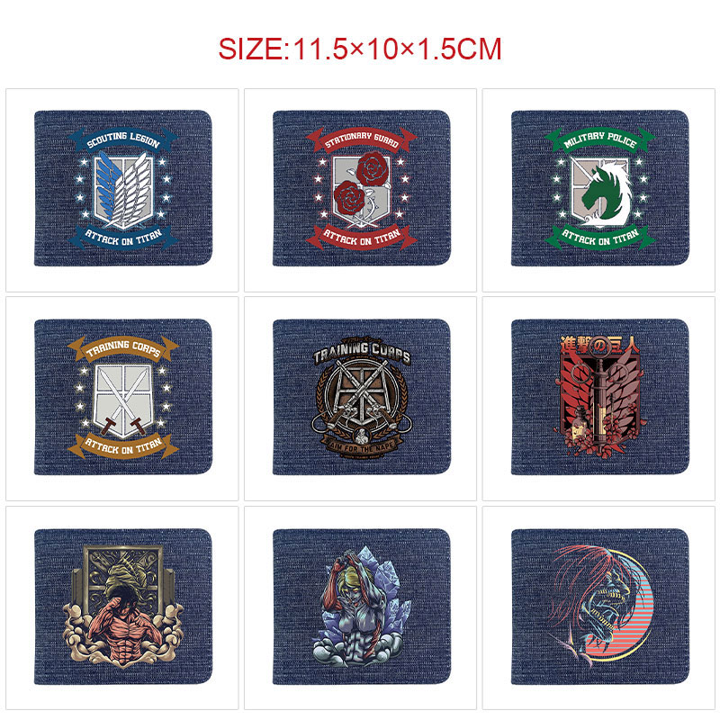 Attack on Titan anime wallet