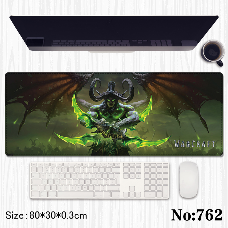 World of warcraft anime Mouse pad 80*30*0.3cm