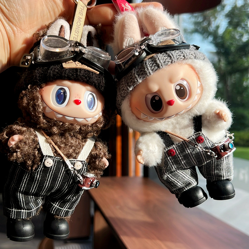 Labubu anime 17cm doll change clothes