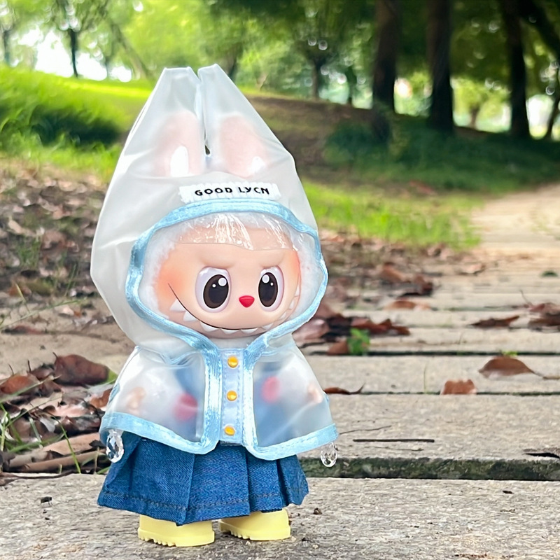 Labubu anime 17cm doll change clothes set
