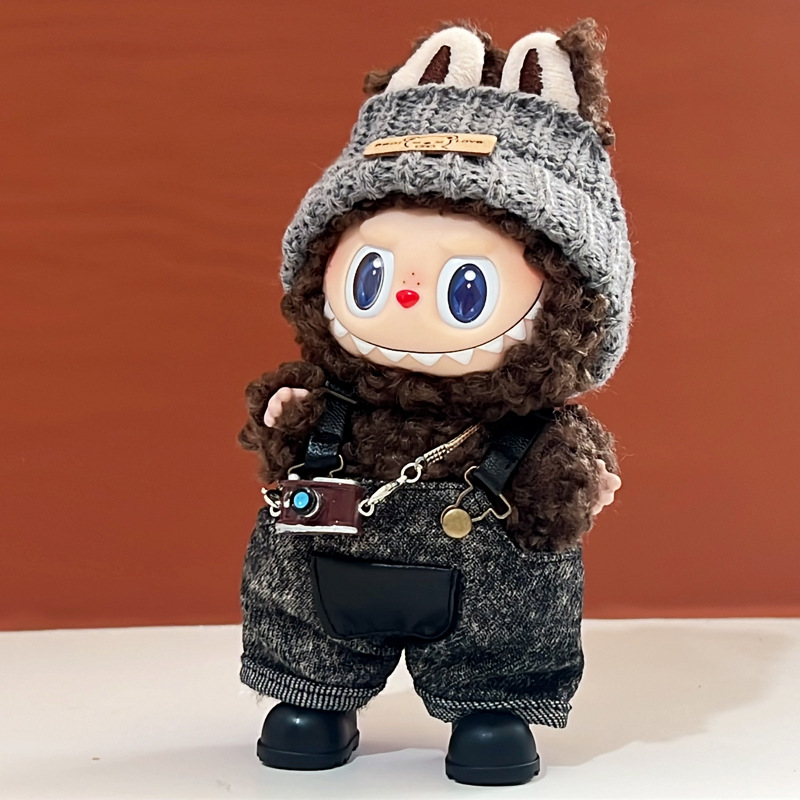 Labubu anime 17cm doll change clothes