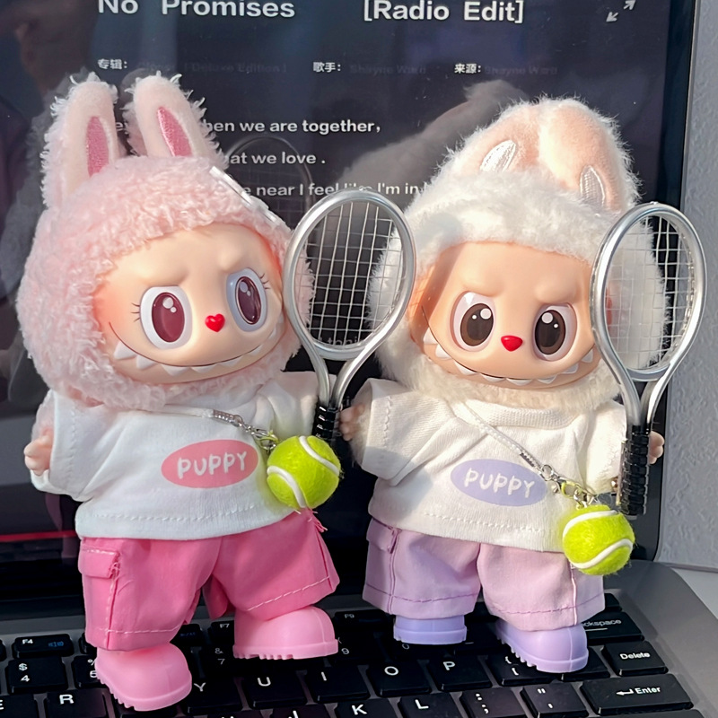 Labubu anime 17cm doll change clothes