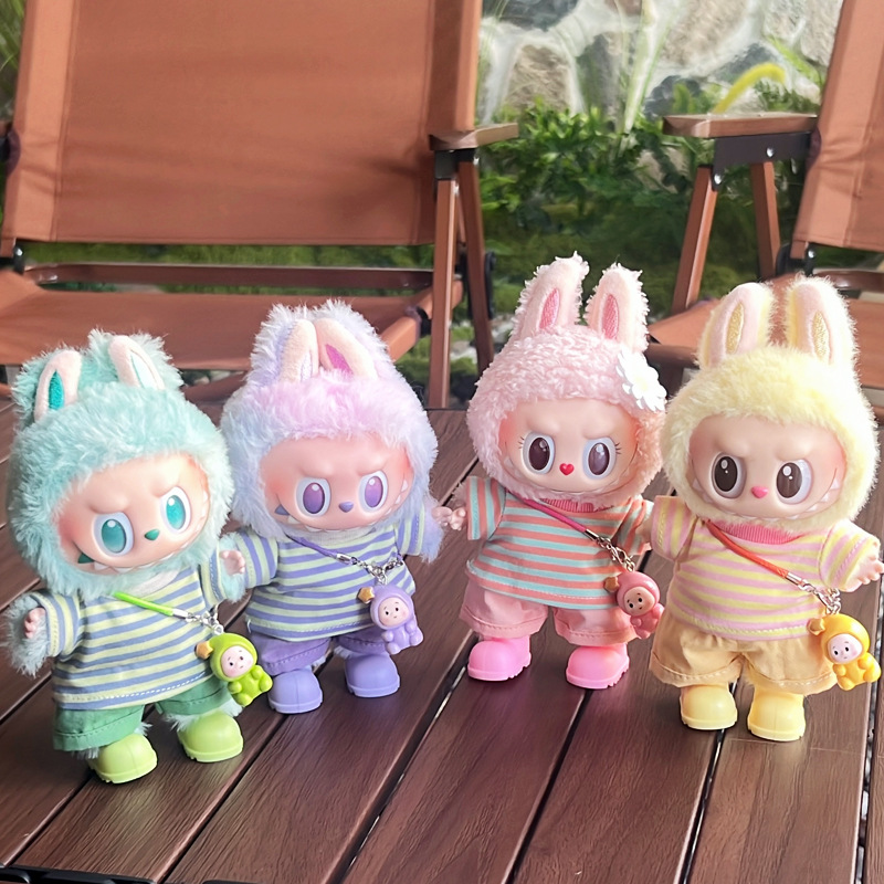 Labubu anime 17cm doll change clothes