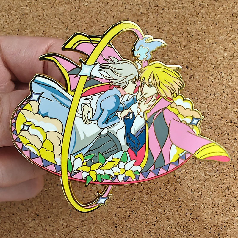 Spirited Away anime pin 2 pcs a set