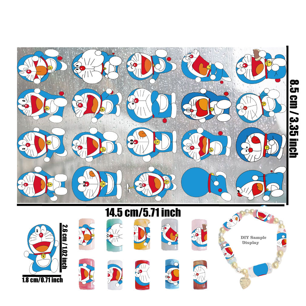 Doraemon anime DIY bracelets phone cases pens stationery stickers