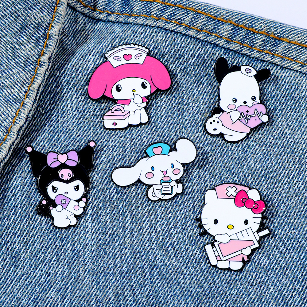 Kuromi anime pin
