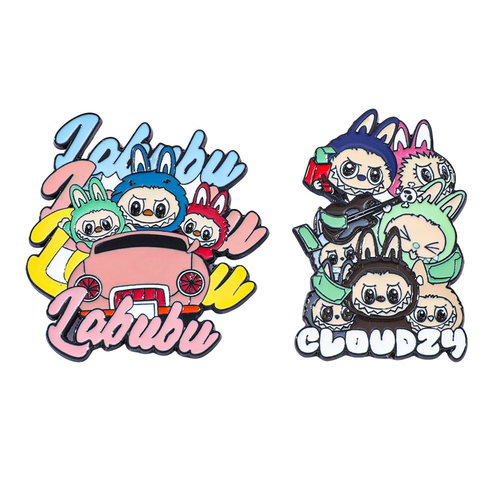 Labubu anime pin