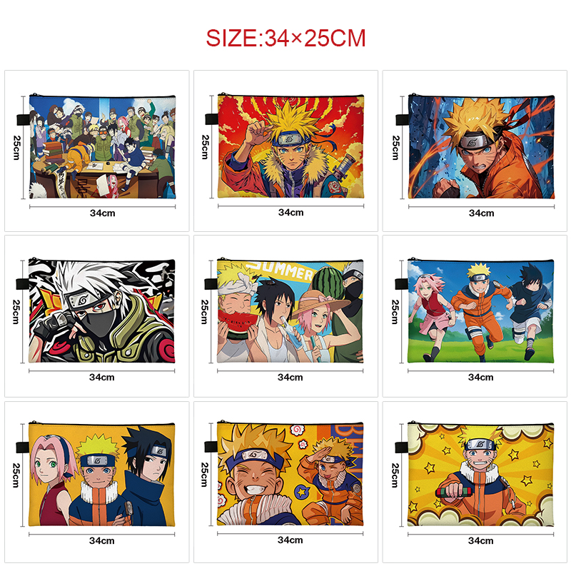 Naruto anime A4 file bag