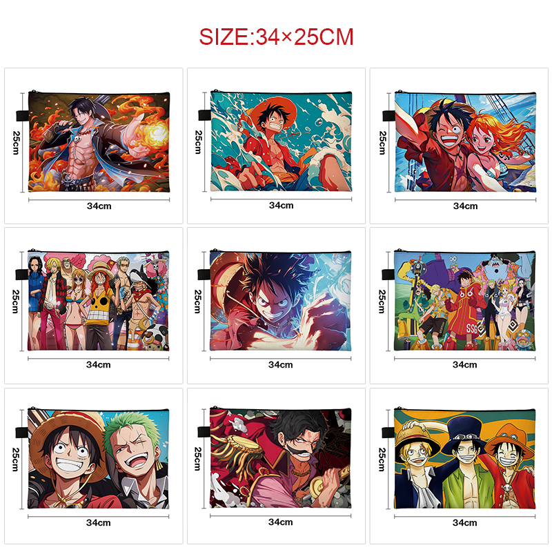 One piece anime A4 file bag